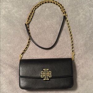 Tory Burch Black Leather Crossbody Bag